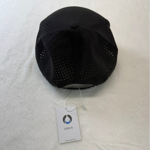 NWT ORCA Signature Men's Black/Blue Snapback Ballball Cap - Picture 7 of 8